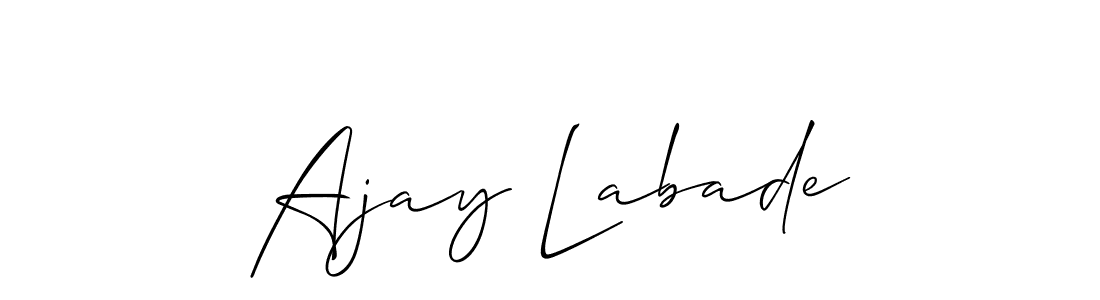 The best way (Allison_Script) to make a short signature is to pick only two or three words in your name. The name Ajay Labade include a total of six letters. For converting this name. Ajay Labade signature style 2 images and pictures png