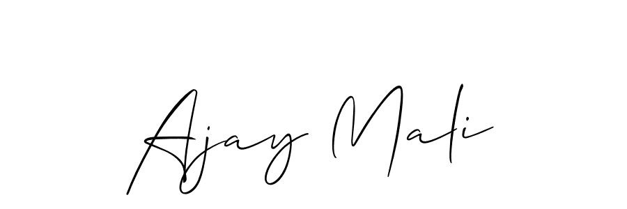 How to make Ajay Mali signature? Allison_Script is a professional autograph style. Create handwritten signature for Ajay Mali name. Ajay Mali signature style 2 images and pictures png