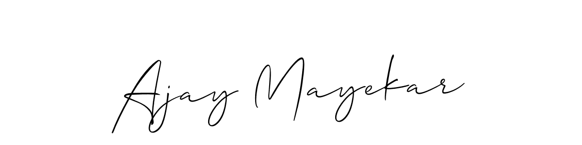 Make a beautiful signature design for name Ajay Mayekar. Use this online signature maker to create a handwritten signature for free. Ajay Mayekar signature style 2 images and pictures png