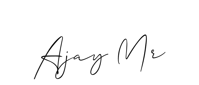 Use a signature maker to create a handwritten signature online. With this signature software, you can design (Allison_Script) your own signature for name Ajay Mr. Ajay Mr signature style 2 images and pictures png