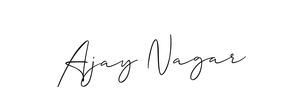 Best and Professional Signature Style for Ajay Nagar. Allison_Script Best Signature Style Collection. Ajay Nagar signature style 2 images and pictures png