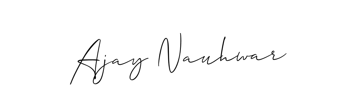 Also You can easily find your signature by using the search form. We will create Ajay Nauhwar name handwritten signature images for you free of cost using Allison_Script sign style. Ajay Nauhwar signature style 2 images and pictures png