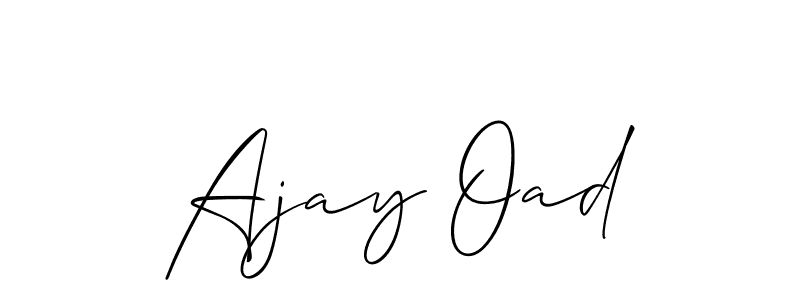 Make a short Ajay Oad signature style. Manage your documents anywhere anytime using Allison_Script. Create and add eSignatures, submit forms, share and send files easily. Ajay Oad signature style 2 images and pictures png