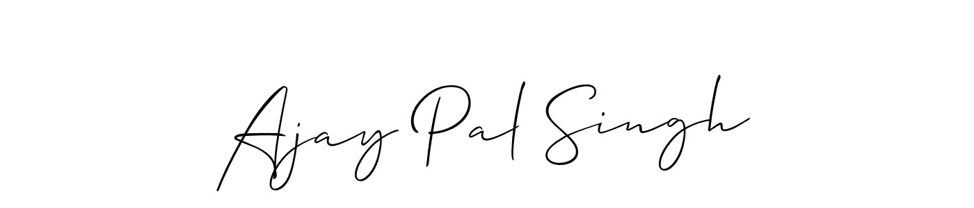 How to make Ajay Pal Singh signature? Allison_Script is a professional autograph style. Create handwritten signature for Ajay Pal Singh name. Ajay Pal Singh signature style 2 images and pictures png