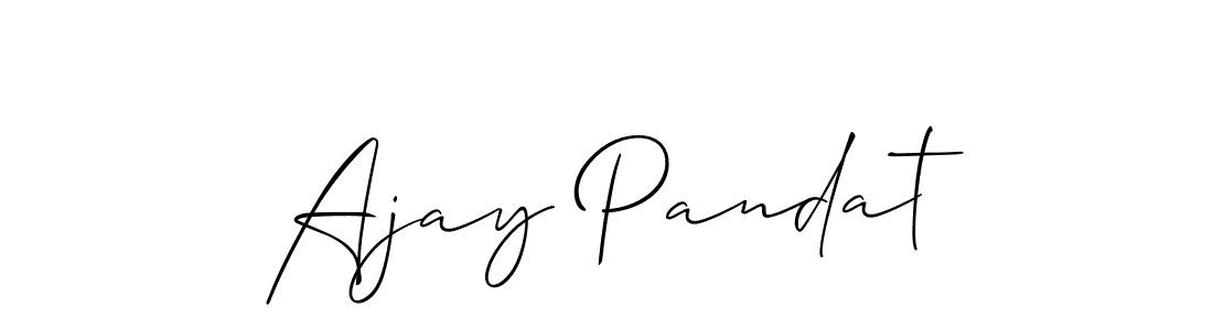 Similarly Allison_Script is the best handwritten signature design. Signature creator online .You can use it as an online autograph creator for name Ajay Pandat. Ajay Pandat signature style 2 images and pictures png