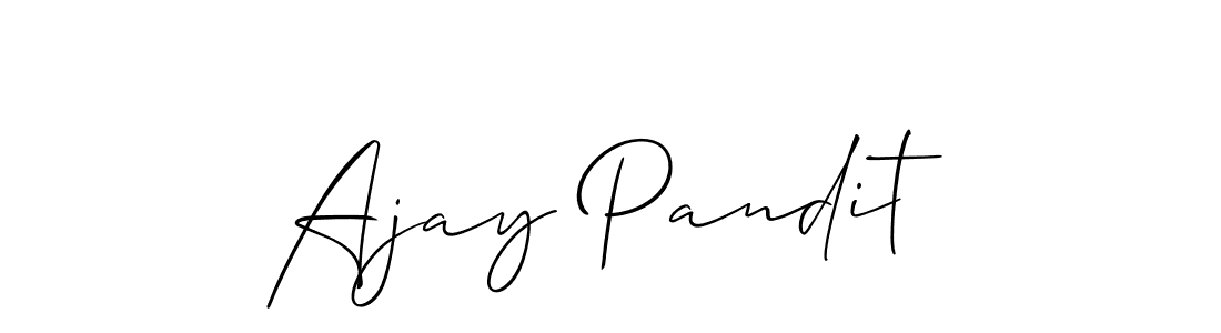 How to Draw Ajay Pandit signature style? Allison_Script is a latest design signature styles for name Ajay Pandit. Ajay Pandit signature style 2 images and pictures png