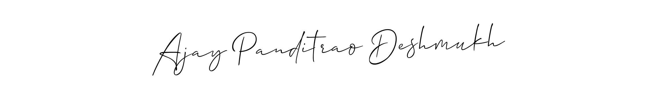 Design your own signature with our free online signature maker. With this signature software, you can create a handwritten (Allison_Script) signature for name Ajay Panditrao Deshmukh. Ajay Panditrao Deshmukh signature style 2 images and pictures png