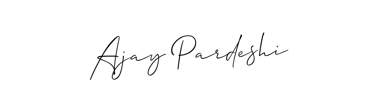 Similarly Allison_Script is the best handwritten signature design. Signature creator online .You can use it as an online autograph creator for name Ajay Pardeshi. Ajay Pardeshi signature style 2 images and pictures png