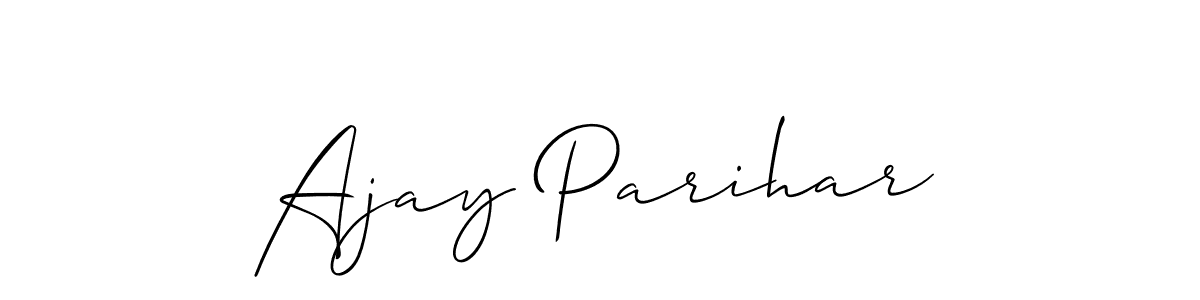 Make a short Ajay Parihar signature style. Manage your documents anywhere anytime using Allison_Script. Create and add eSignatures, submit forms, share and send files easily. Ajay Parihar signature style 2 images and pictures png