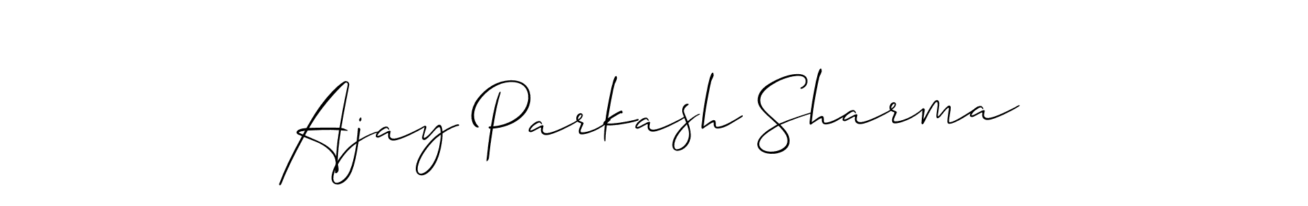 You can use this online signature creator to create a handwritten signature for the name Ajay Parkash Sharma. This is the best online autograph maker. Ajay Parkash Sharma signature style 2 images and pictures png