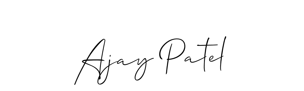 Use a signature maker to create a handwritten signature online. With this signature software, you can design (Allison_Script) your own signature for name Ajay Patel. Ajay Patel signature style 2 images and pictures png