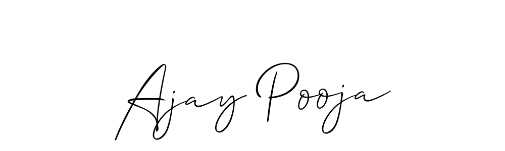 You can use this online signature creator to create a handwritten signature for the name Ajay Pooja. This is the best online autograph maker. Ajay Pooja signature style 2 images and pictures png