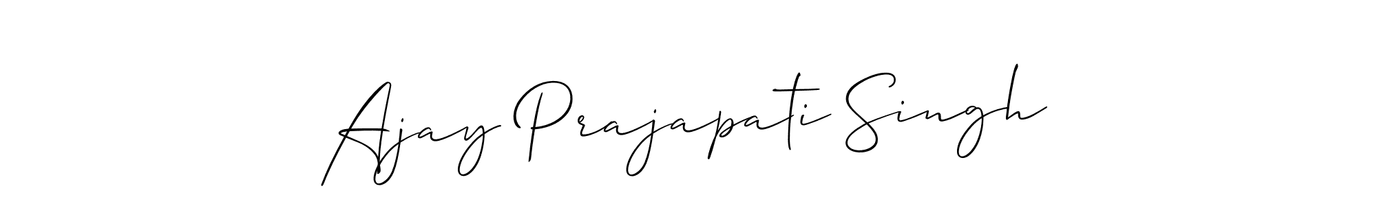 It looks lik you need a new signature style for name Ajay Prajapati Singh. Design unique handwritten (Allison_Script) signature with our free signature maker in just a few clicks. Ajay Prajapati Singh signature style 2 images and pictures png