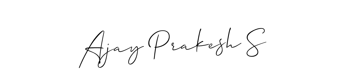 Make a beautiful signature design for name Ajay Prakesh S. Use this online signature maker to create a handwritten signature for free. Ajay Prakesh S signature style 2 images and pictures png