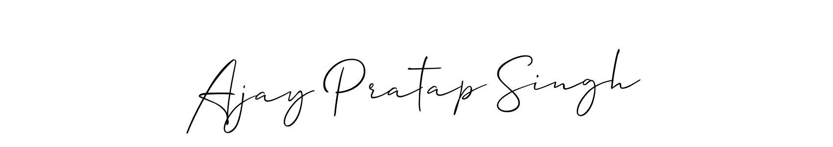 This is the best signature style for the Ajay Pratap Singh name. Also you like these signature font (Allison_Script). Mix name signature. Ajay Pratap Singh signature style 2 images and pictures png