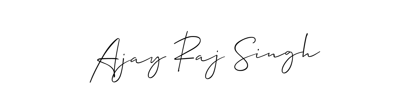 Use a signature maker to create a handwritten signature online. With this signature software, you can design (Allison_Script) your own signature for name Ajay Raj Singh. Ajay Raj Singh signature style 2 images and pictures png