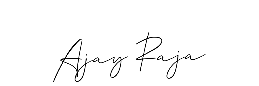 Ajay Raja stylish signature style. Best Handwritten Sign (Allison_Script) for my name. Handwritten Signature Collection Ideas for my name Ajay Raja. Ajay Raja signature style 2 images and pictures png