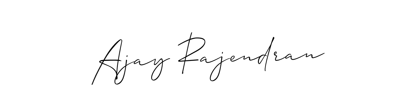 It looks lik you need a new signature style for name Ajay Rajendran. Design unique handwritten (Allison_Script) signature with our free signature maker in just a few clicks. Ajay Rajendran signature style 2 images and pictures png