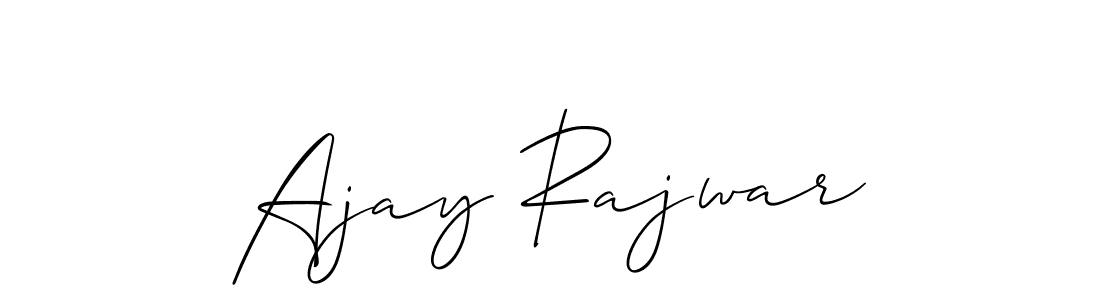 Make a beautiful signature design for name Ajay Rajwar. With this signature (Allison_Script) style, you can create a handwritten signature for free. Ajay Rajwar signature style 2 images and pictures png