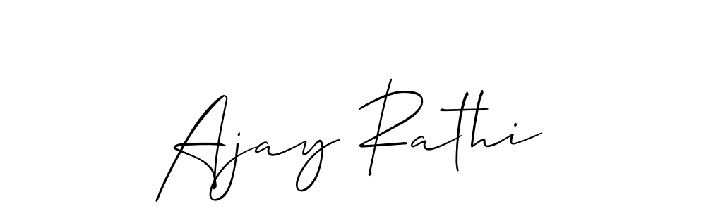 Also You can easily find your signature by using the search form. We will create Ajay Rathi name handwritten signature images for you free of cost using Allison_Script sign style. Ajay Rathi signature style 2 images and pictures png