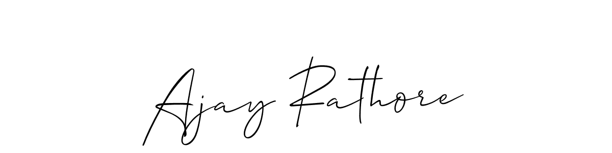 Ajay Rathore stylish signature style. Best Handwritten Sign (Allison_Script) for my name. Handwritten Signature Collection Ideas for my name Ajay Rathore. Ajay Rathore signature style 2 images and pictures png