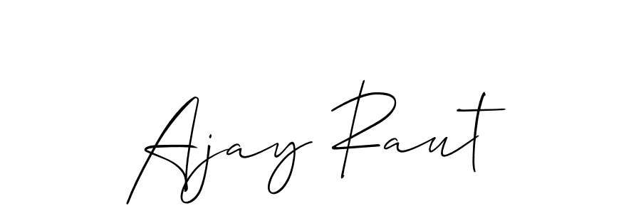 It looks lik you need a new signature style for name Ajay Raut. Design unique handwritten (Allison_Script) signature with our free signature maker in just a few clicks. Ajay Raut signature style 2 images and pictures png