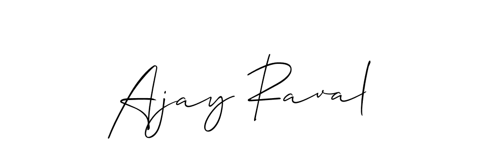 Ajay Raval stylish signature style. Best Handwritten Sign (Allison_Script) for my name. Handwritten Signature Collection Ideas for my name Ajay Raval. Ajay Raval signature style 2 images and pictures png