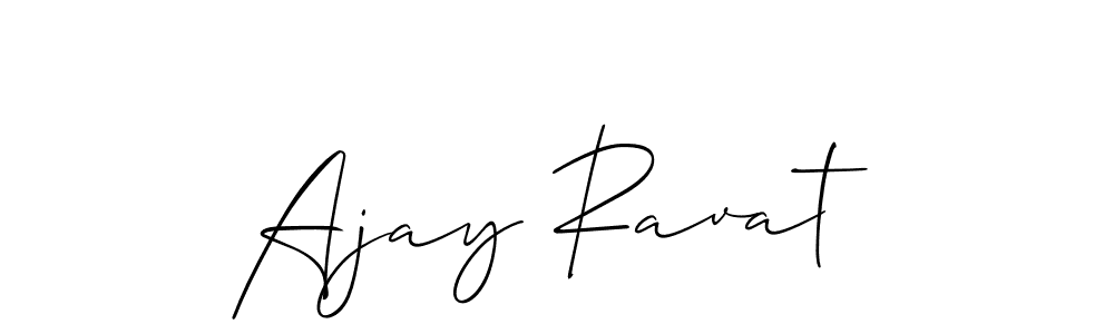 Design your own signature with our free online signature maker. With this signature software, you can create a handwritten (Allison_Script) signature for name Ajay Ravat. Ajay Ravat signature style 2 images and pictures png