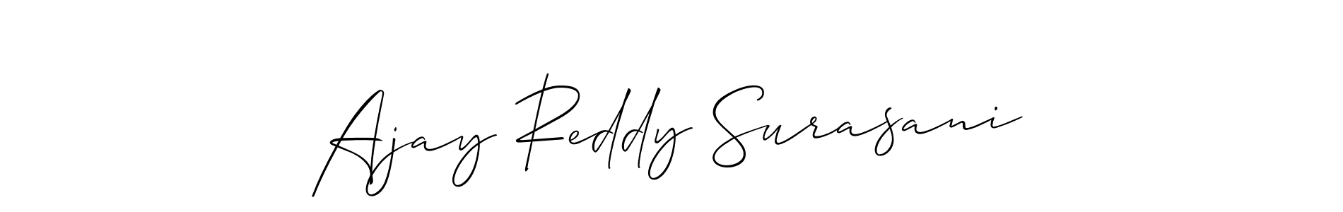 Best and Professional Signature Style for Ajay Reddy Surasani. Allison_Script Best Signature Style Collection. Ajay Reddy Surasani signature style 2 images and pictures png
