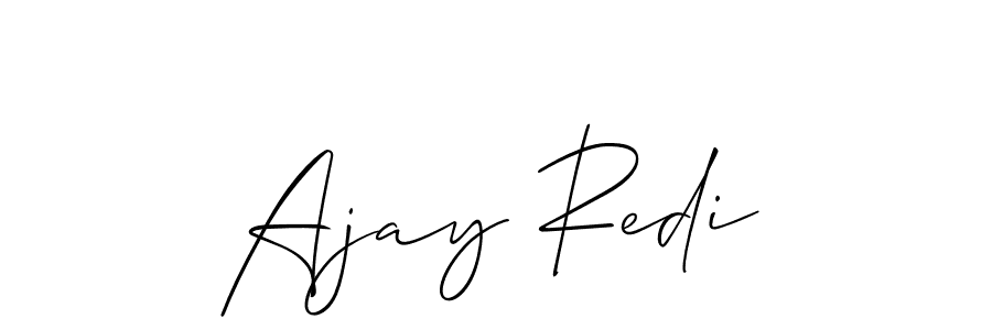 Also You can easily find your signature by using the search form. We will create Ajay Redi name handwritten signature images for you free of cost using Allison_Script sign style. Ajay Redi signature style 2 images and pictures png