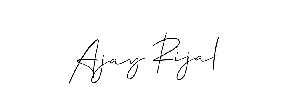 Best and Professional Signature Style for Ajay Rijal. Allison_Script Best Signature Style Collection. Ajay Rijal signature style 2 images and pictures png