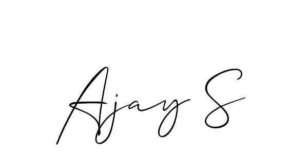 You can use this online signature creator to create a handwritten signature for the name Ajay S. This is the best online autograph maker. Ajay S signature style 2 images and pictures png