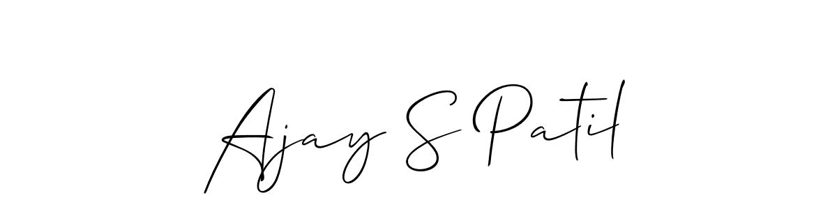 Make a short Ajay S Patil signature style. Manage your documents anywhere anytime using Allison_Script. Create and add eSignatures, submit forms, share and send files easily. Ajay S Patil signature style 2 images and pictures png