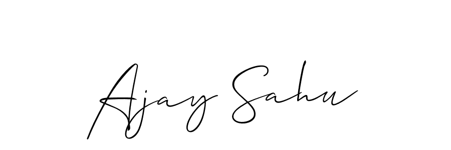 You should practise on your own different ways (Allison_Script) to write your name (Ajay Sahu) in signature. don't let someone else do it for you. Ajay Sahu signature style 2 images and pictures png