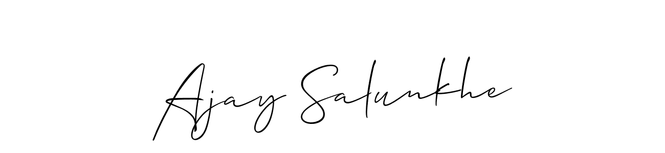 Once you've used our free online signature maker to create your best signature Allison_Script style, it's time to enjoy all of the benefits that Ajay Salunkhe name signing documents. Ajay Salunkhe signature style 2 images and pictures png