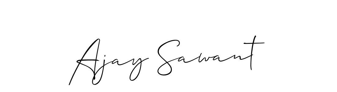 Use a signature maker to create a handwritten signature online. With this signature software, you can design (Allison_Script) your own signature for name Ajay Sawant. Ajay Sawant signature style 2 images and pictures png