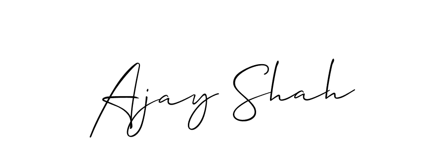 Make a beautiful signature design for name Ajay Shah. With this signature (Allison_Script) style, you can create a handwritten signature for free. Ajay Shah signature style 2 images and pictures png
