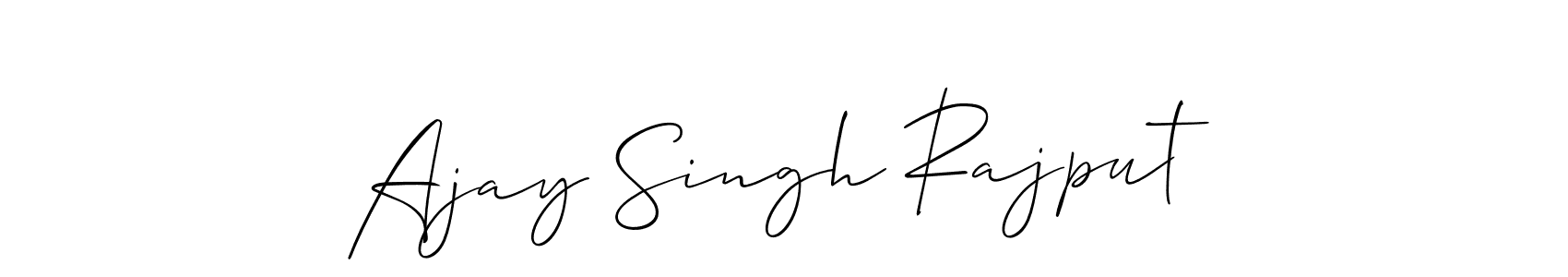 You should practise on your own different ways (Allison_Script) to write your name (Ajay Singh Rajput) in signature. don't let someone else do it for you. Ajay Singh Rajput signature style 2 images and pictures png