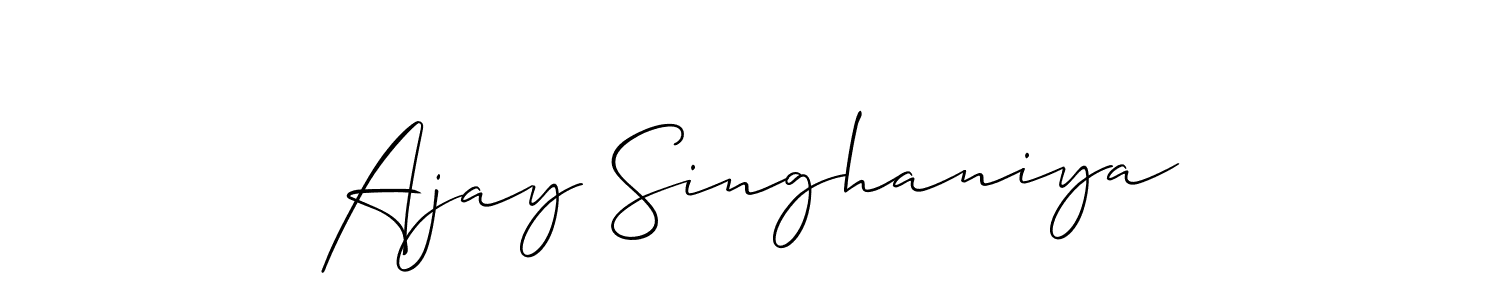 Once you've used our free online signature maker to create your best signature Allison_Script style, it's time to enjoy all of the benefits that Ajay Singhaniya name signing documents. Ajay Singhaniya signature style 2 images and pictures png