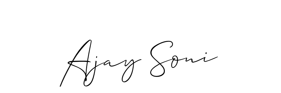 You can use this online signature creator to create a handwritten signature for the name Ajay Soni. This is the best online autograph maker. Ajay Soni signature style 2 images and pictures png