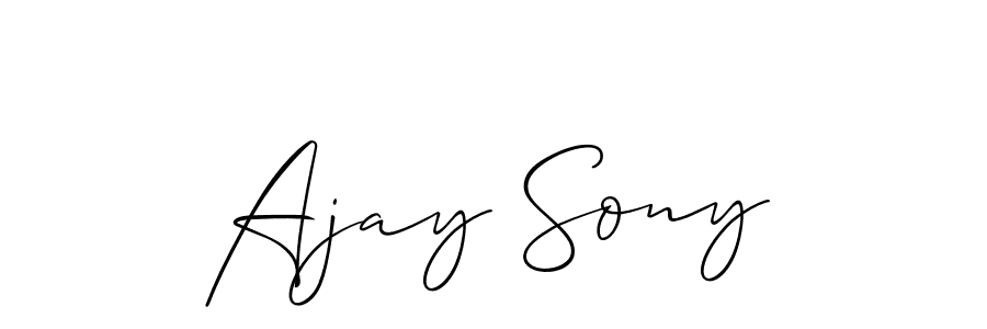 Make a beautiful signature design for name Ajay Sony. Use this online signature maker to create a handwritten signature for free. Ajay Sony signature style 2 images and pictures png