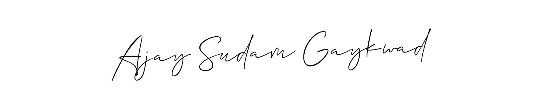 It looks lik you need a new signature style for name Ajay Sudam Gaykwad. Design unique handwritten (Allison_Script) signature with our free signature maker in just a few clicks. Ajay Sudam Gaykwad signature style 2 images and pictures png