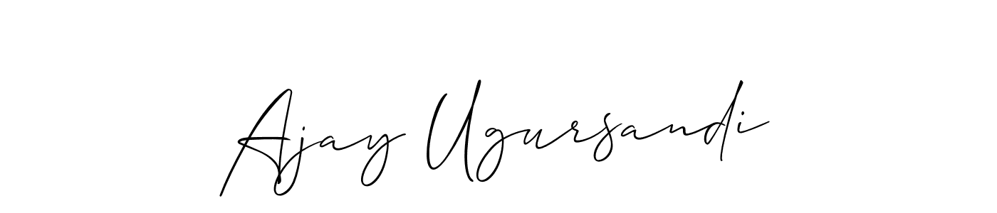 Similarly Allison_Script is the best handwritten signature design. Signature creator online .You can use it as an online autograph creator for name Ajay Ugursandi. Ajay Ugursandi signature style 2 images and pictures png