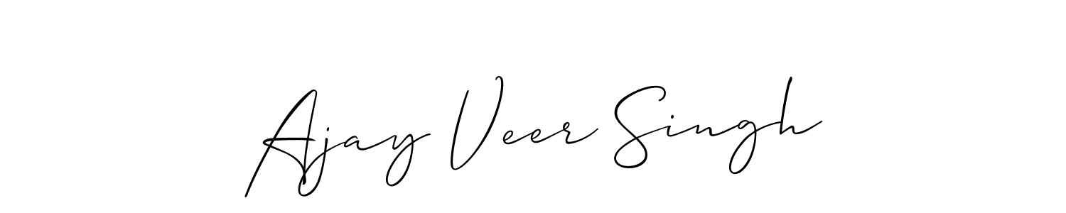 Make a beautiful signature design for name Ajay Veer Singh. With this signature (Allison_Script) style, you can create a handwritten signature for free. Ajay Veer Singh signature style 2 images and pictures png