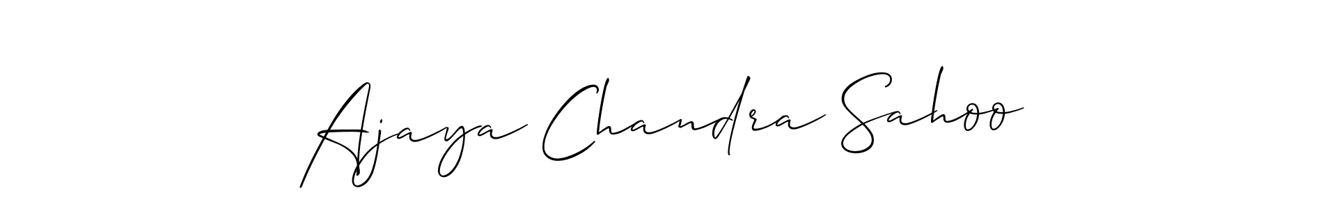This is the best signature style for the Ajaya Chandra Sahoo name. Also you like these signature font (Allison_Script). Mix name signature. Ajaya Chandra Sahoo signature style 2 images and pictures png