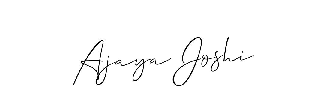 Similarly Allison_Script is the best handwritten signature design. Signature creator online .You can use it as an online autograph creator for name Ajaya Joshi. Ajaya Joshi signature style 2 images and pictures png