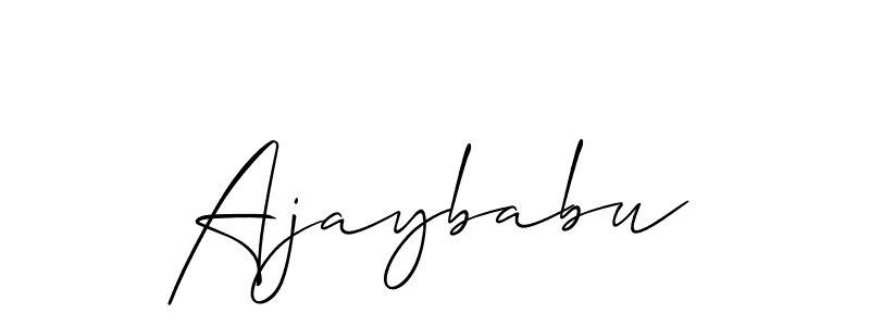 Best and Professional Signature Style for Ajaybabu. Allison_Script Best Signature Style Collection. Ajaybabu signature style 2 images and pictures png