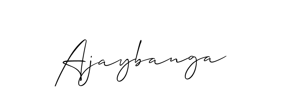 The best way (Allison_Script) to make a short signature is to pick only two or three words in your name. The name Ajaybanga include a total of six letters. For converting this name. Ajaybanga signature style 2 images and pictures png