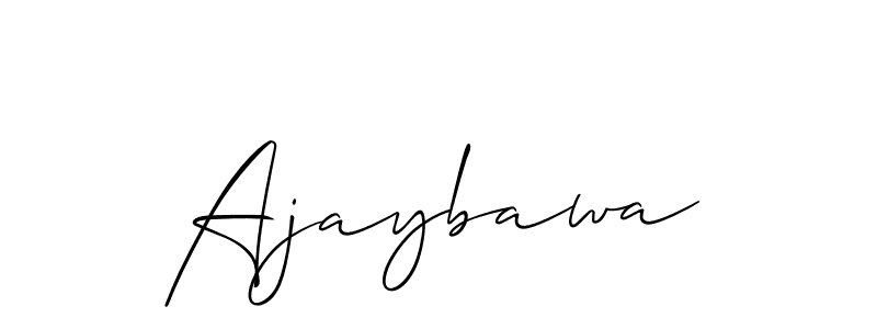 The best way (Allison_Script) to make a short signature is to pick only two or three words in your name. The name Ajaybawa include a total of six letters. For converting this name. Ajaybawa signature style 2 images and pictures png