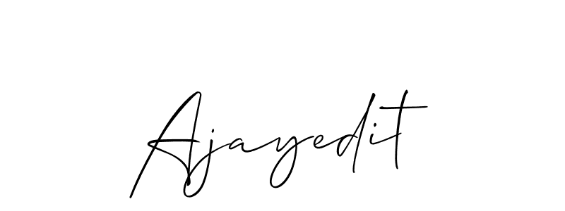 Ajayedit stylish signature style. Best Handwritten Sign (Allison_Script) for my name. Handwritten Signature Collection Ideas for my name Ajayedit. Ajayedit signature style 2 images and pictures png